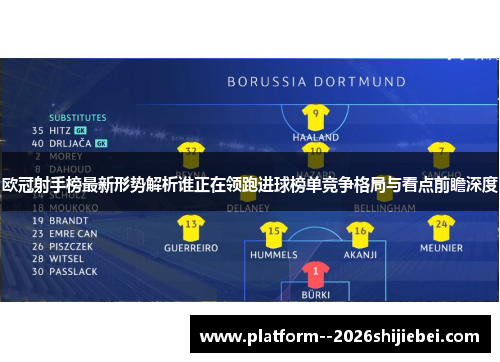 欧冠射手榜最新形势解析谁正在领跑进球榜单竞争格局与看点前瞻深度